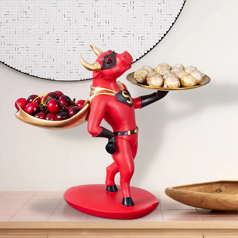 

Скандинавский стиль, орнамент крупного рогатого скота, полимерные поделки, фигурки животных, настольное украшение, домашний декор, многофу...