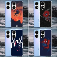 clear phone case for huawei p20 pro p30 p40 pro plus lite 4g p50 pro p smart z 2019 case soft silicone cover venom spiderman