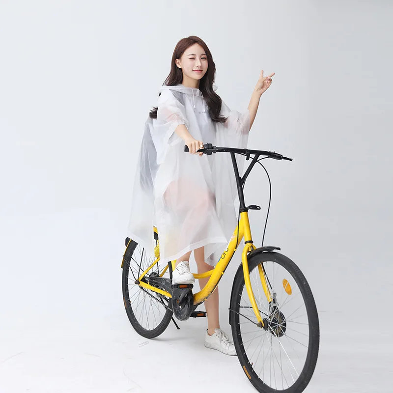 Multifunctional Raincoat Transparent Women Men Backpack Cover Portable Poncho Suit Gear Unisex Cloak Hoodie Bicycle Waterproof