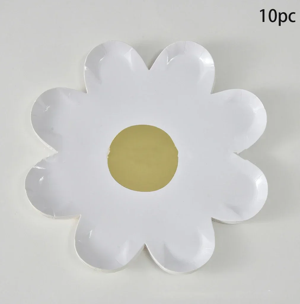 

Бумажные тарелки Gooparty с ромашкой 10 шт