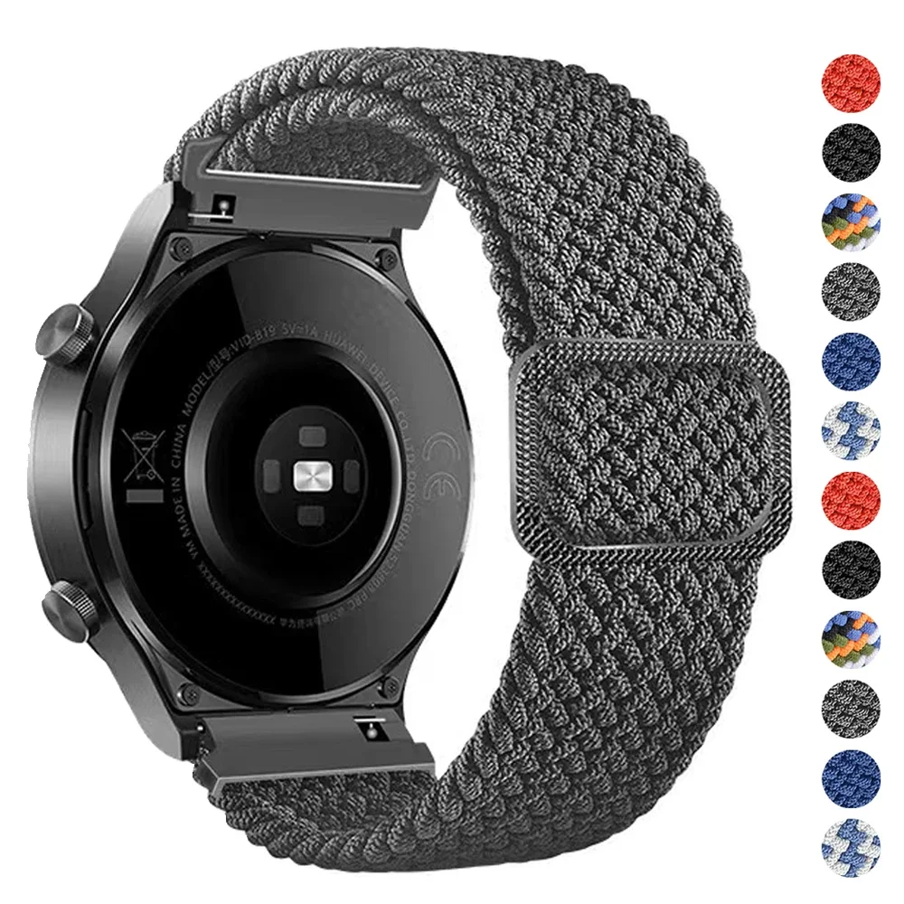 Braided Watch Strap For TicWatch Pro 3 Ultra Band GPS /LTE E3 E2 S2 X GTW GTX 2021 Smartwatch Wrist Bracelet 22mm 20mm Bands