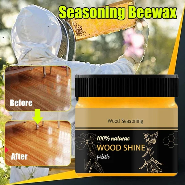 Wood Care Seasoning Beewax Solid Maintenance Cleaning Polished Beeswax Waterproof Wear-Resistant Wax Furniture |