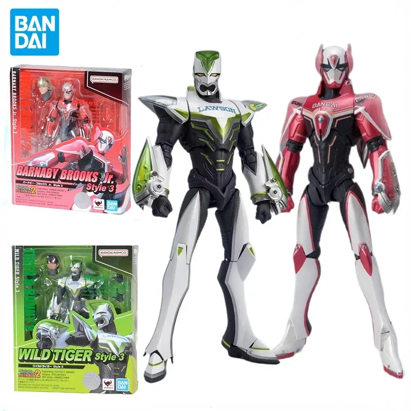 В наличии Bandai Original S.H.Figuarts SHF TIGER &amp BUNNY BARNABY BROOKS Jr. WILD Style 3 аниме-фигурка игрушка