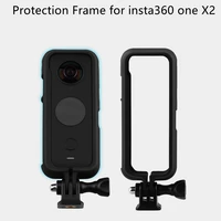 protection frame for insta360 one x2 cameras expansion frame with cold shoe camera vertical cage holder adapter mount for one x2