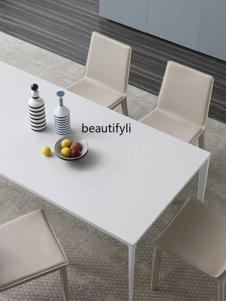 Набор обеденных столов и стульев Delifeng металлический прямоугольный стол для