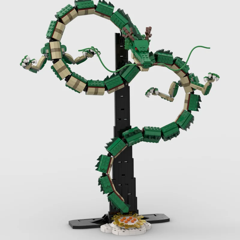 1782 шт. MOC Shenron Dragon строительные блоки 125 см креативная сборка кирпичи игрушки для