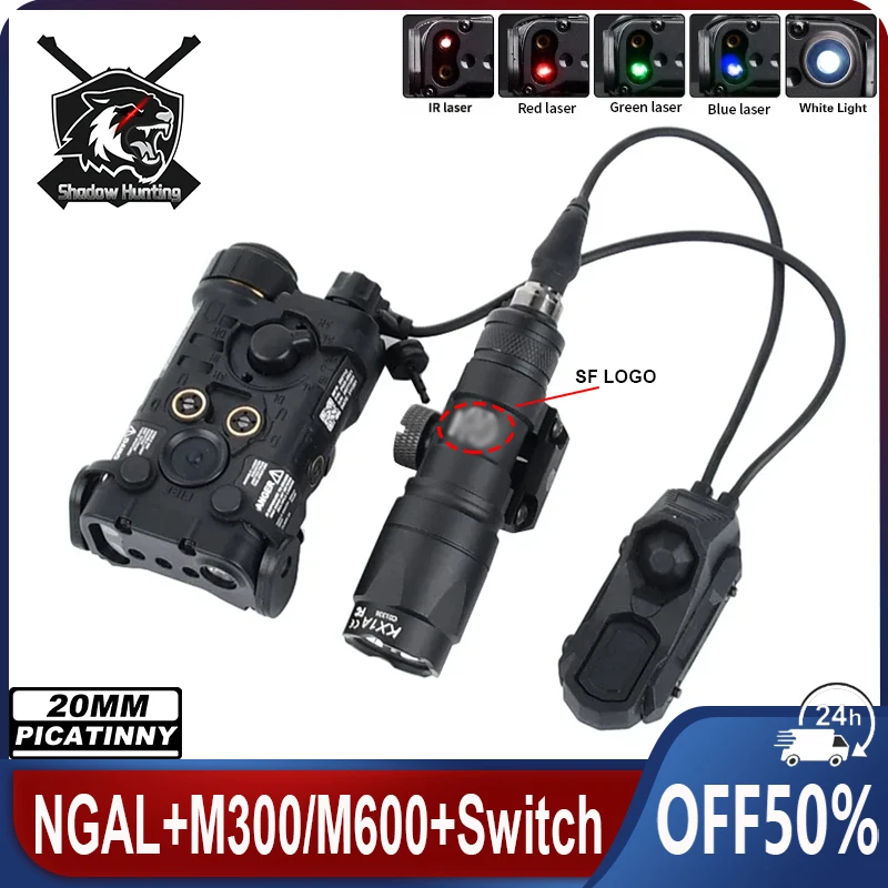 Лазерная лампа SF M600C M300A для охотничьего разведчика красная зеленая синяя точка