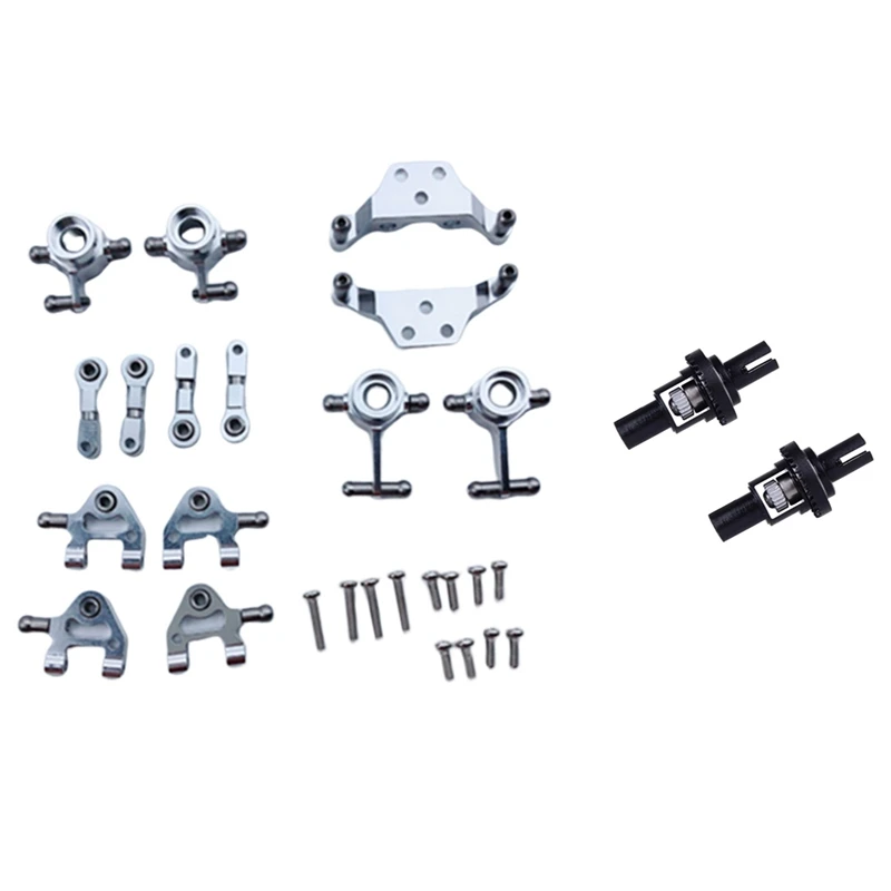 

-1 комплект, набор металлических пластин для амортизации рулевого колеса, поворотных рычагов для Wltoys P929 P939 K969 K979 K989 K999 1/28, машинки на дистанци...