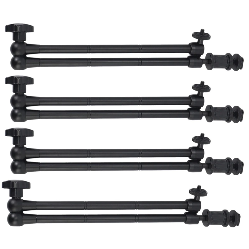 

Hot 4Pcs 20Inch Adjustable Articulating Friction Magic Arm With Hot Shoe Mount For LED Light DSLR Rig LCD Monitor