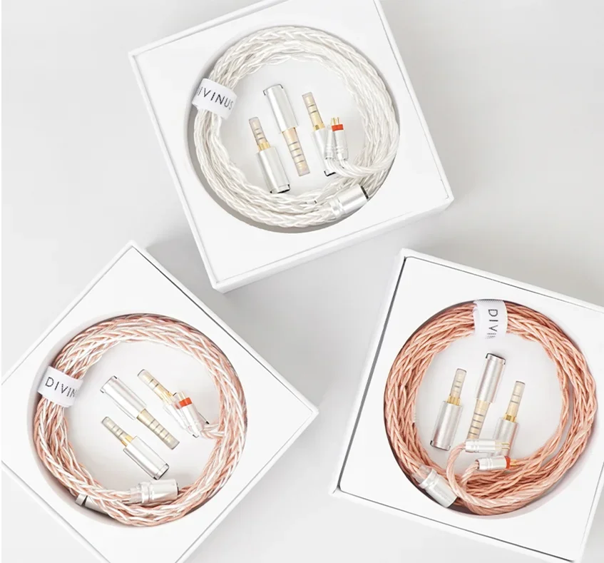 Divinus ARUM 7N OCC 8-ядерный кабель для наушников с 2-контактным 0 78/MMCX-2 5/3 5/4 4