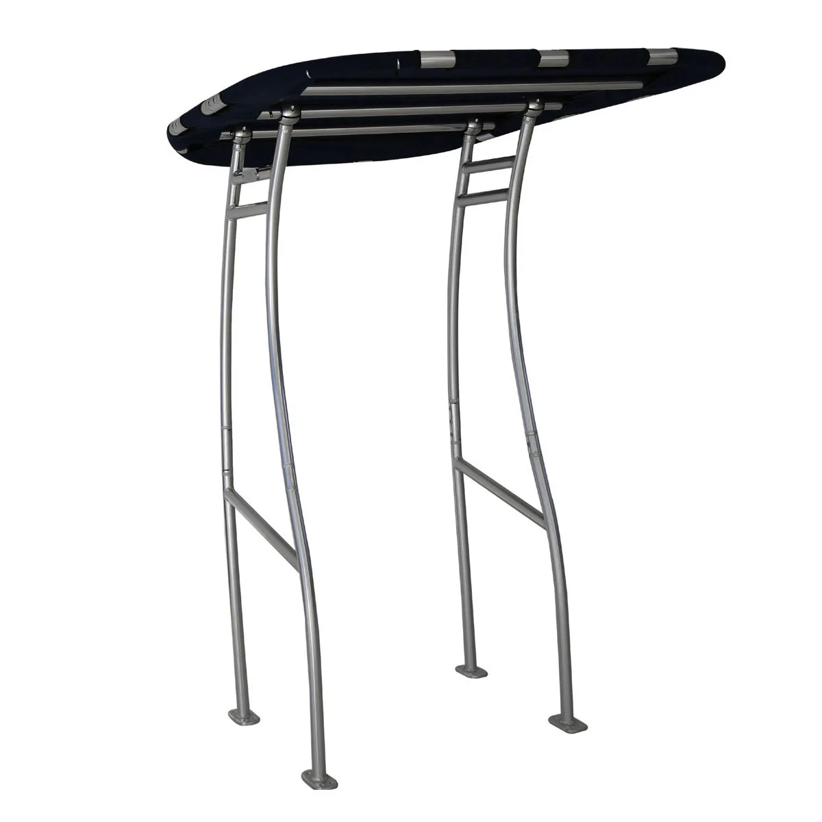 Тонкая центральная консоль для лодки Dolphin Pro Plus с черным навесом подходит лодок