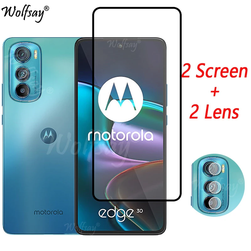 

Full Cover Tempered Glass For Motorola Edge 30 Screen Protector For Moto Edge 30 Pro X30 20 Camera Glass For Moto Edge 30 Glass