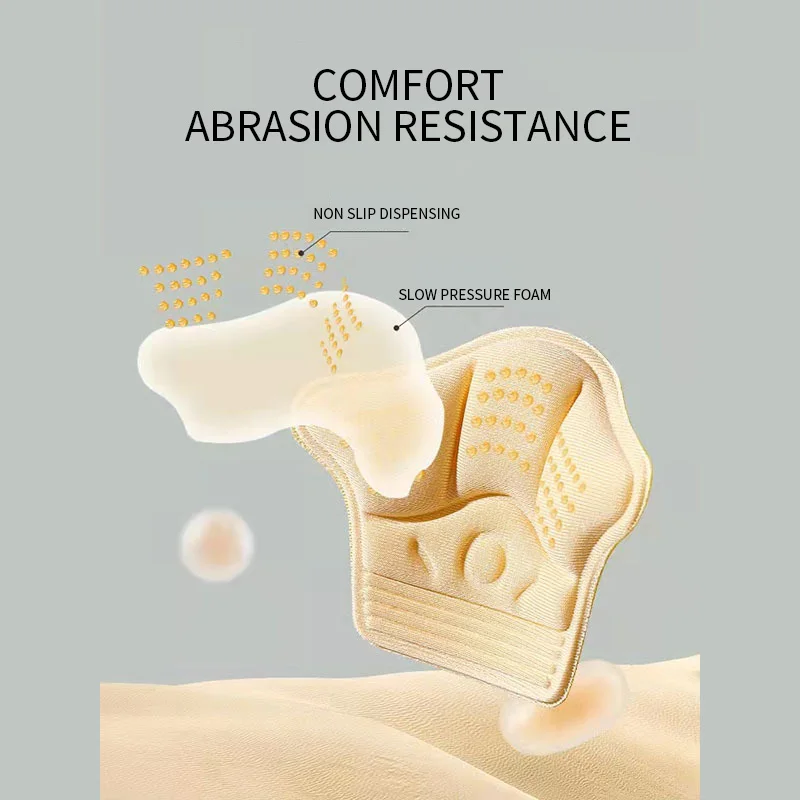 lnsoles Patch Heel Pads For Sport Shoes Adjustable Size Antiwear Feet Pad Cushion Insert Insole Heel Protector Back Sticker 2pcs