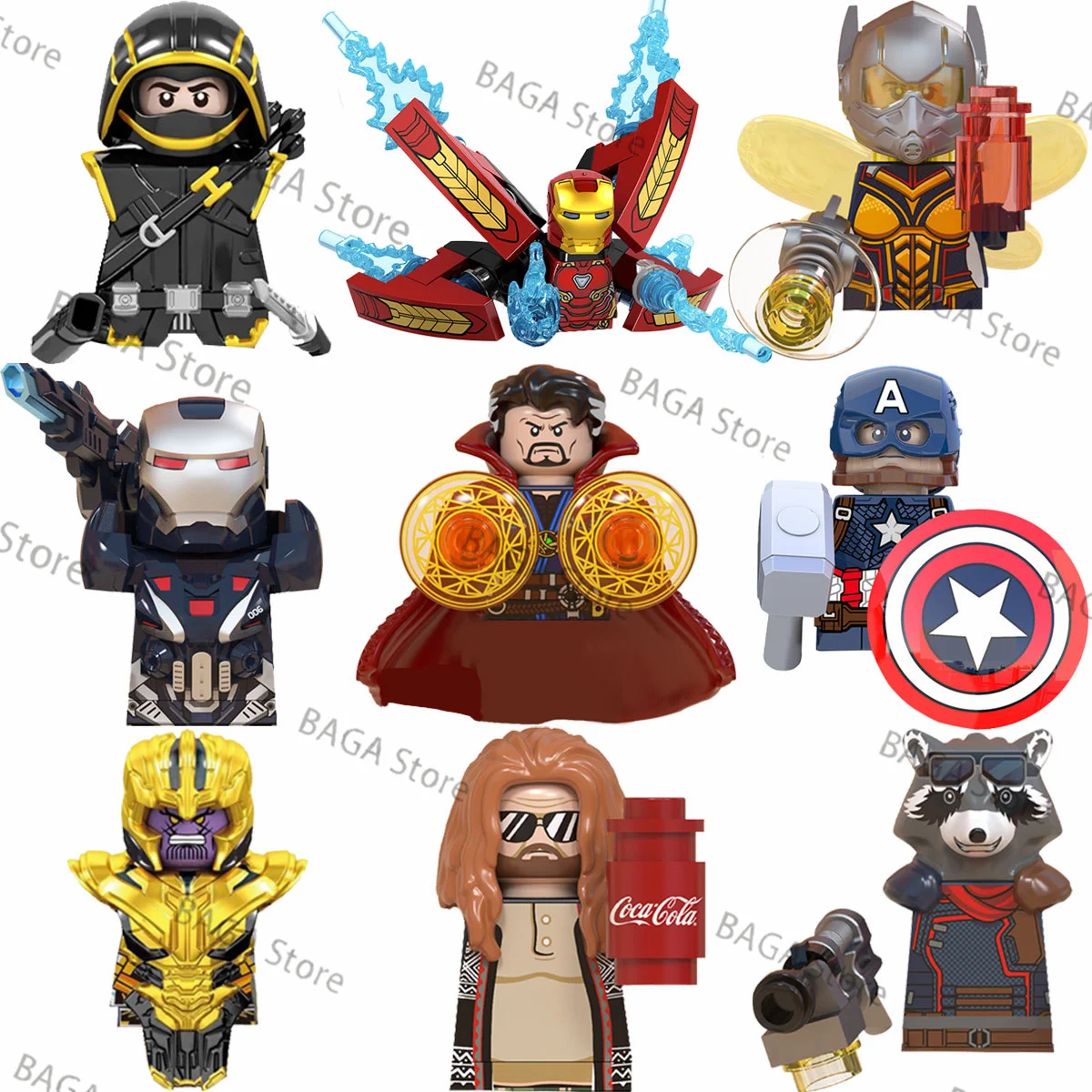 

WM6061 WM6062 WM6063 WM6055 WM6071 Disney anime bricks Doctor Strange mini action toy figures Assemble blocks toys kids gifts