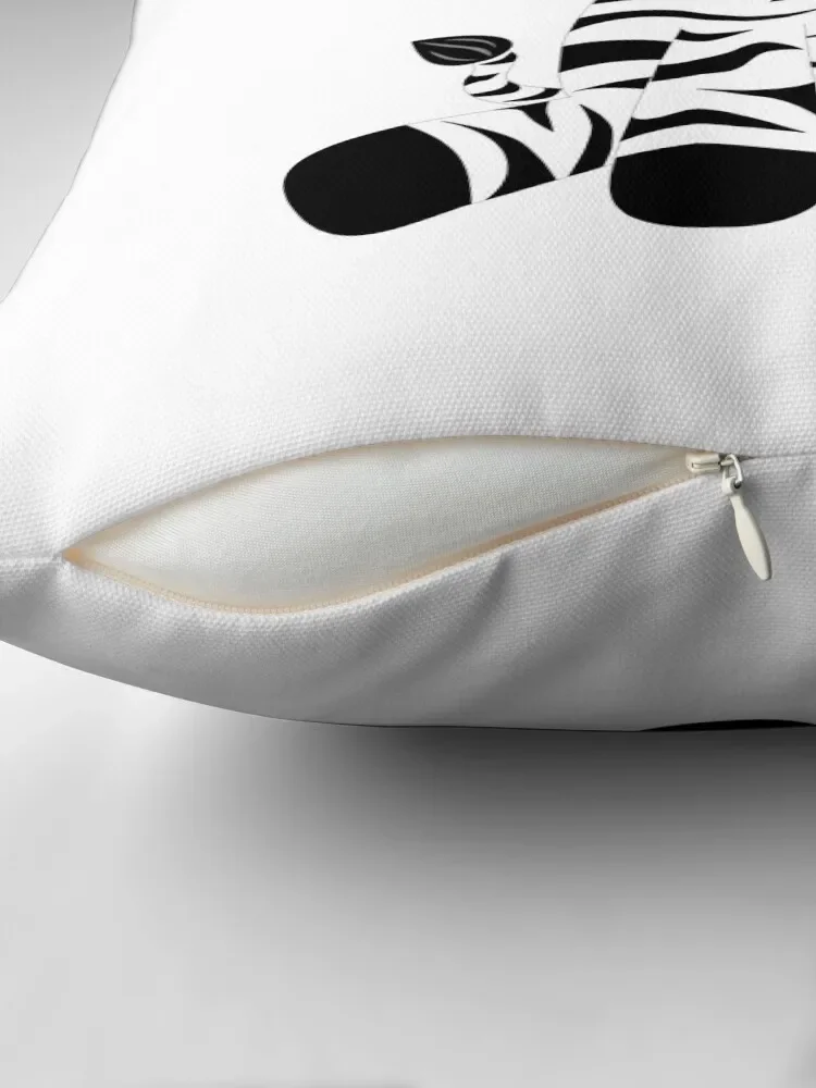 Симпатичный Забавный мультяшный головый Зебра сидящий персонаж рисунок