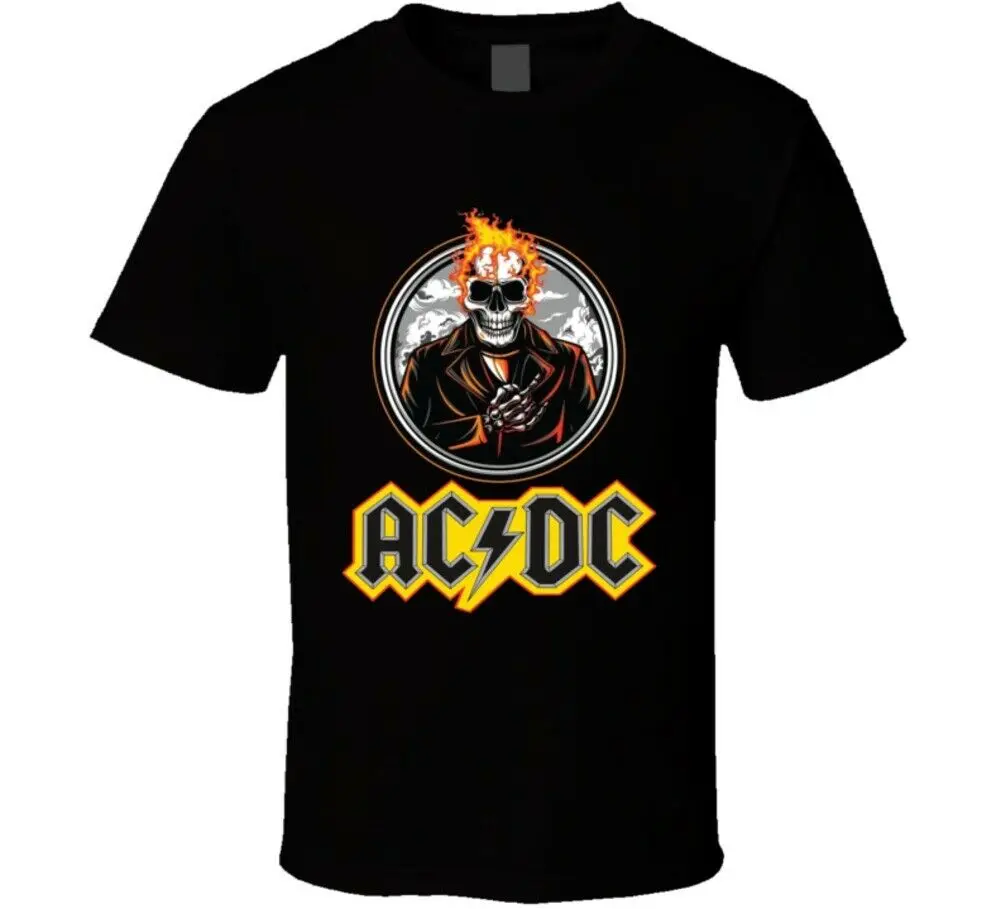 

AC DC Skull Motorcycles Bikers Bike Riders AC DC Bike T Shirt