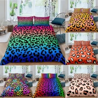 modern 3d leopard bedding sets duvet cover pillowcase 23pcs twin queen king size comforter bedding covers for home textiles