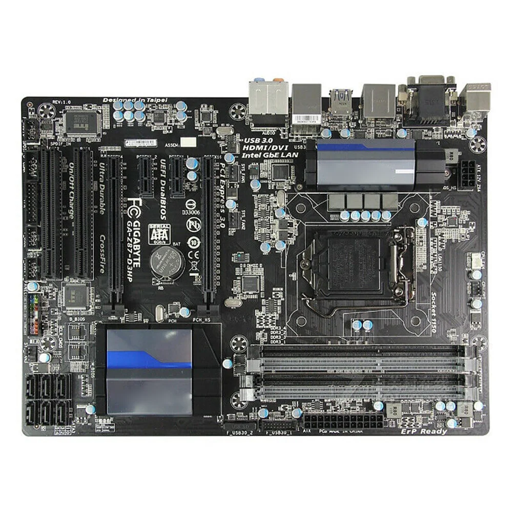 

For Gigabyte GA-Z87-D3HP LGA 1150 DDR3 32GB ATX Motherboard Used