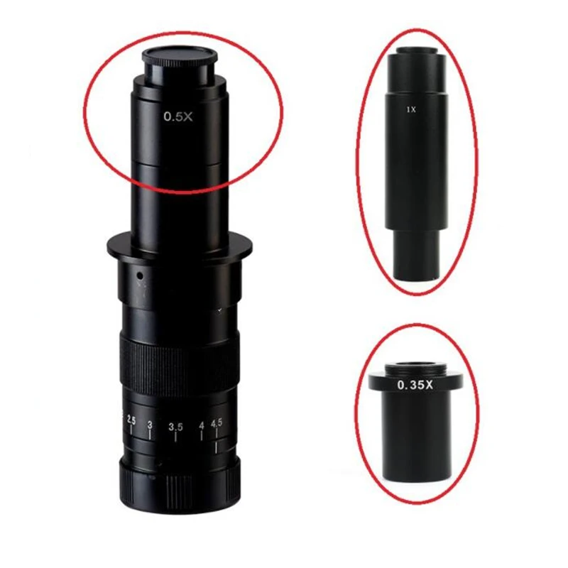 

Agnicy XDC-10A XDC-10A 0.35X 0.5X 1X Optical Lens Eyepiece Monocular Industrial Microscope Digital CCD Camera Lens