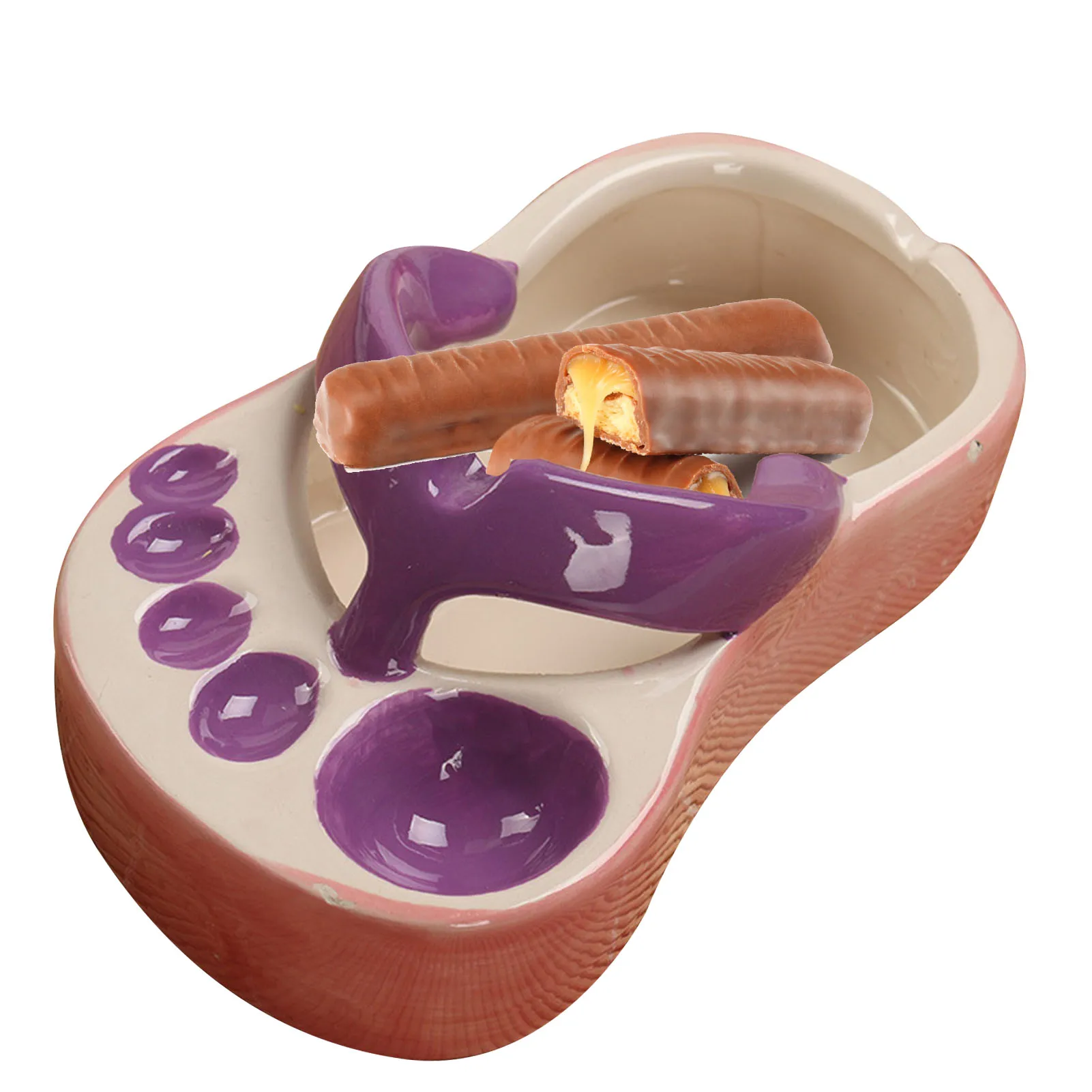 

Ceramic Slipper Plate Cute Flip-Flops Dishes Plates Ceramic Slippers Ashtray Cute Flip-flops Ornaments Funny Cute Dishes Plates