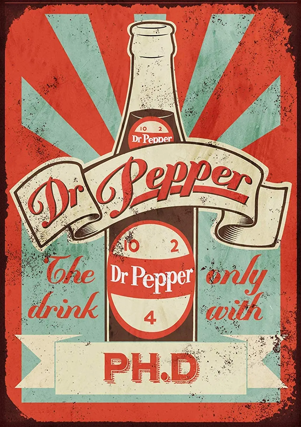 

Liu Beishan Dr Pepper Metal Wall Art Tin Signs Warning Animal Funny Restaurant Bar Band Newly Married Birthday Party Christmas