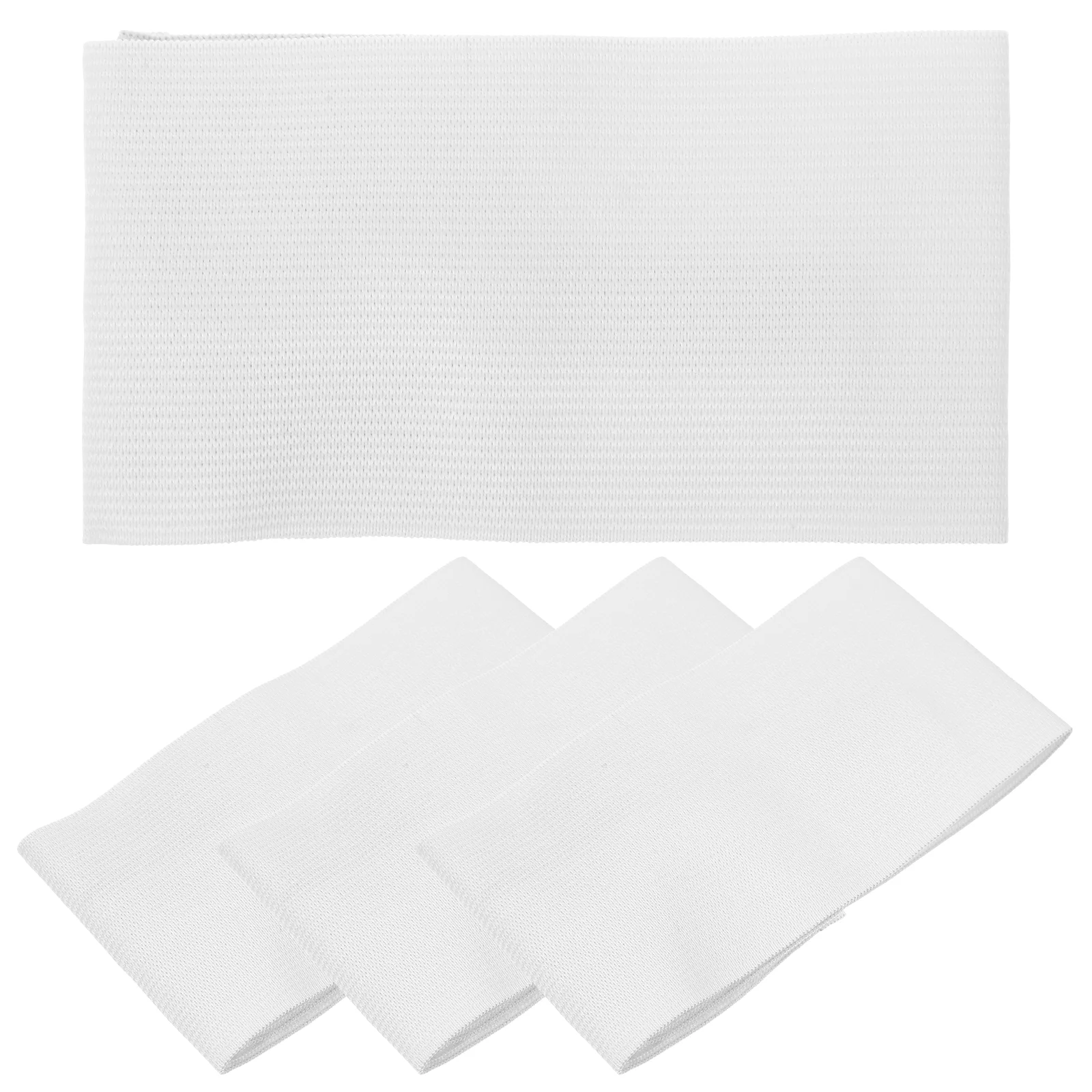 4 шт. белая повязка на руку футбольная траурная многофункциональная для