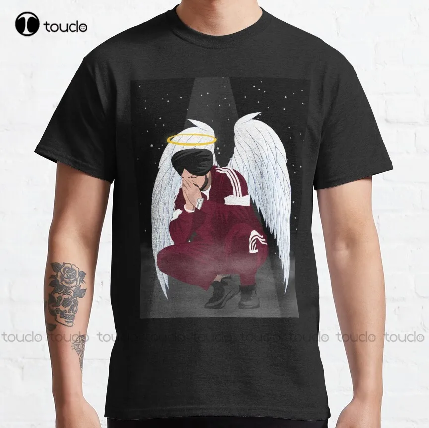 Sidhu Moose Wala Angel Wings Classic T-Shirt Tshirts For Women Cotton Outdoor Simple Vintag Casual Tee Shirts Make Your Design