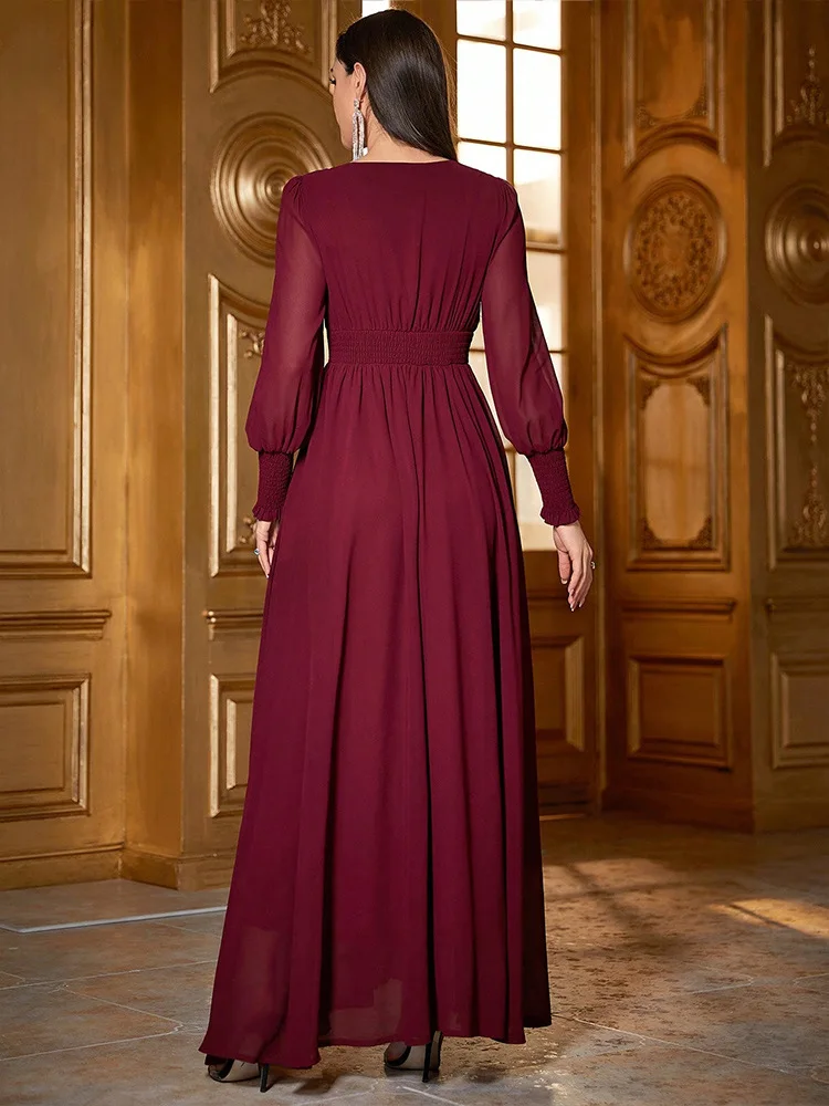 Femme Musulmane Vestidos Eid Djellaba Женское мусульманское платье макси Дубай Абая Турция Кафтан