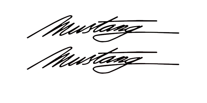 2 шт. наклейка на интерьер автомобиля, виниловая наклейка на окно автомобиля для Ford Mustang