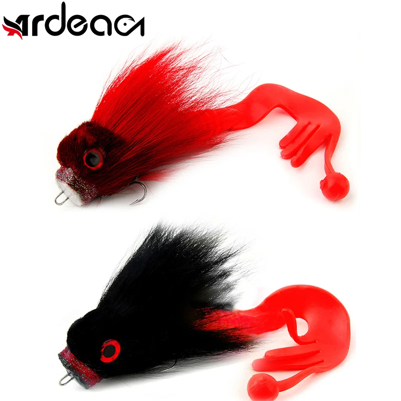 

Ardea Mouse Fishing Bait 82.5g Bucktail Tail Silicone Soft Lure Sinking Big Rat Soft Deer Hair Swimbait Pike Bass Fishing Tackle