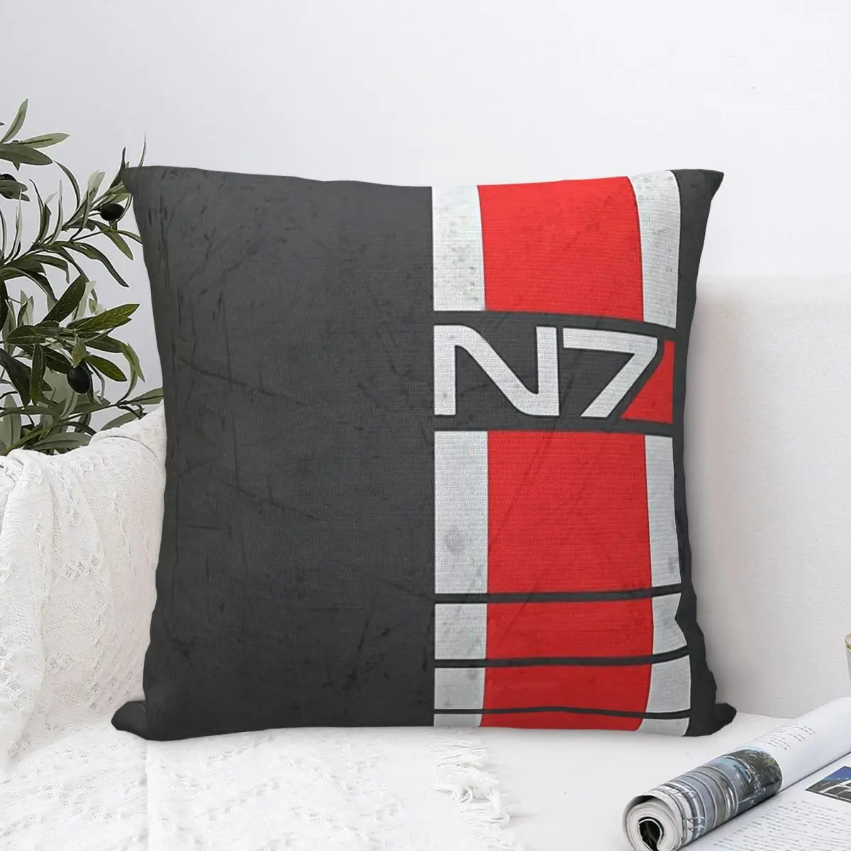 

N7 Trip Cojines Throw Pillow Case Mass Effect Cushion Home Sofa Chair Print Decorative Coussin