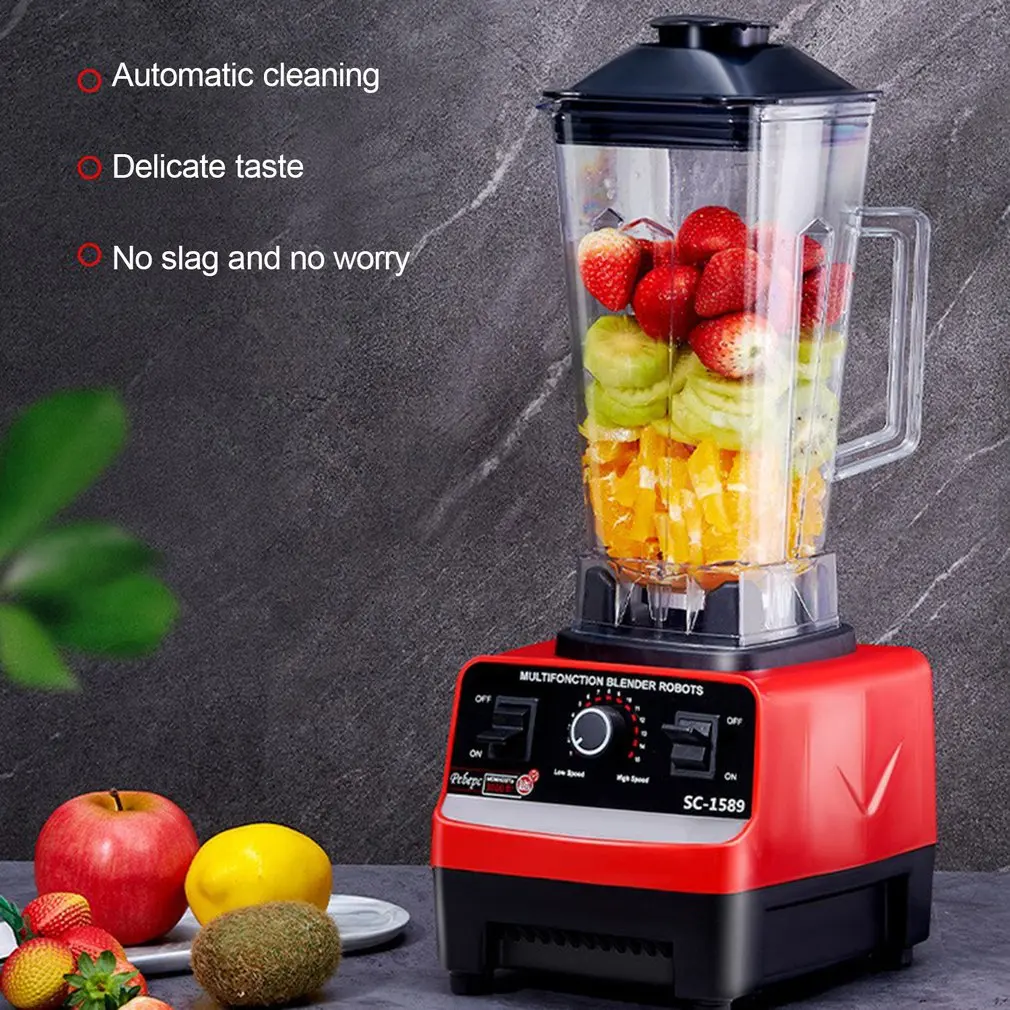 

4500w Heavy Duty Commercial Home Blender 6 Blades Mixer Juicer Fruit Food Processor Ice Smoothies BPA Free 2.5L Jar EU US PLUG