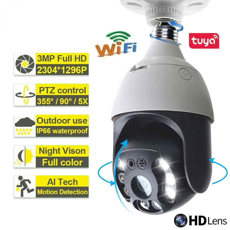 

HD-камера видеонаблюдения с Wi-Fi и функцией ночного видения