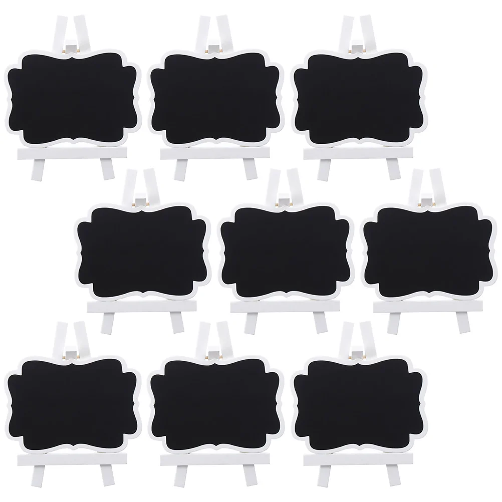 

9Pcs Creative Mini Chalkboards with Support Message Board Memo Blackboard