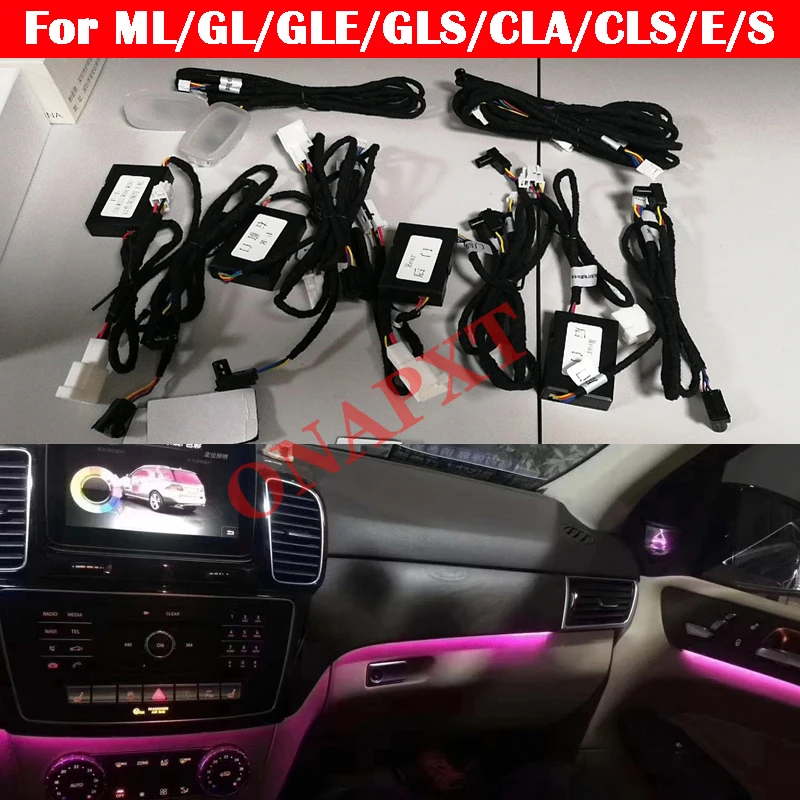 Для Benz ML/GL/GLE/GLS/CLA/CLS/E/S W166 W292 X166 W117 W218 W212 W221, светодиодная лампа для создания атмосферного освещения