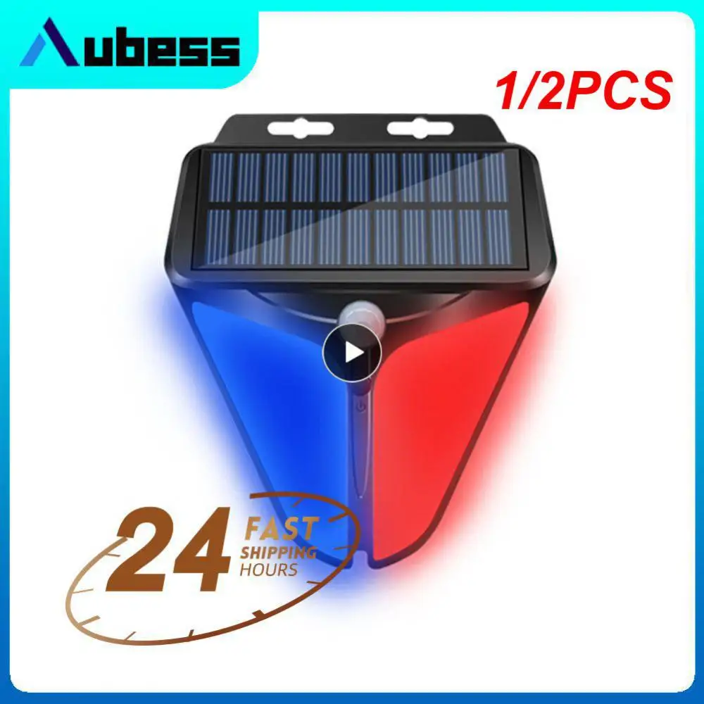 

1/2 шт., беспроводная Стробоскопическая сирена на солнечной батарее