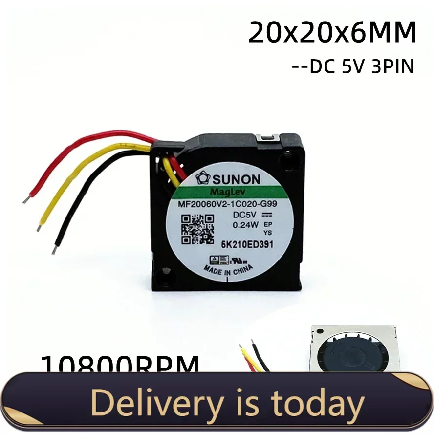 SUNON 2006 5 В 2 см 20 мм 20x20x6 вентилятор 10800 об/мин ультратонкий мини-вентилятор для