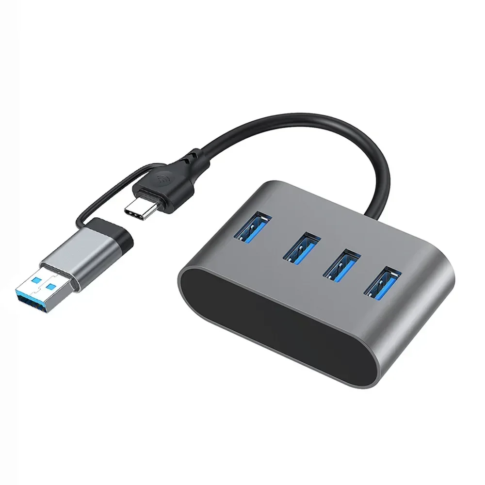 4-портовая док-станция USB Type C HUB USB3.0 для ПК портативных компьютеров аксессуары OTG