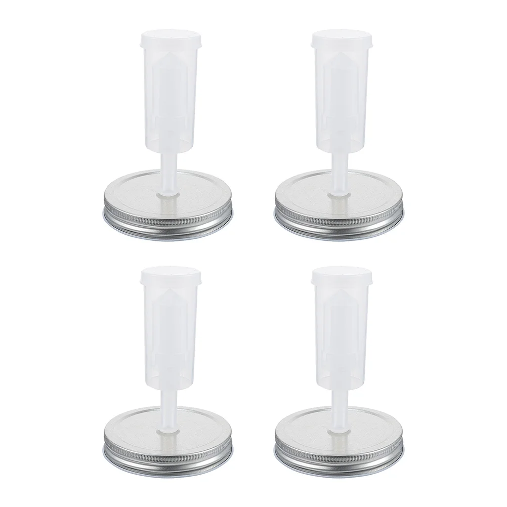 

4Pcs Fermentation Lids for Wide Mouth Jars Pickle Bottles Sealing Lids Jars Fermenting Lids