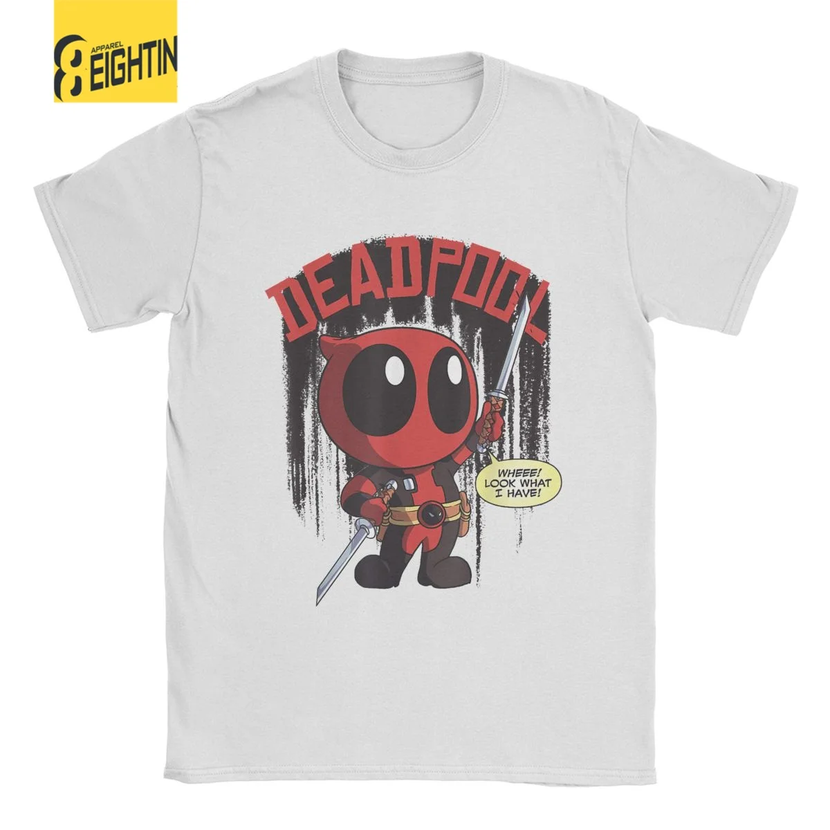 

Disney Men Funny Deadpool's Gifts Wheee Look What I Have Portrait Tee Women T-Shirt Short Sleeve Drop Ship Clothes Casual Tshirt