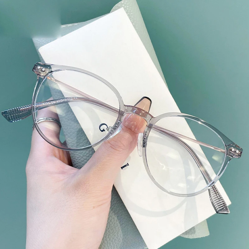 Оптические очки по рецепту женские модные круглые в стиле ретро ультра тонкие