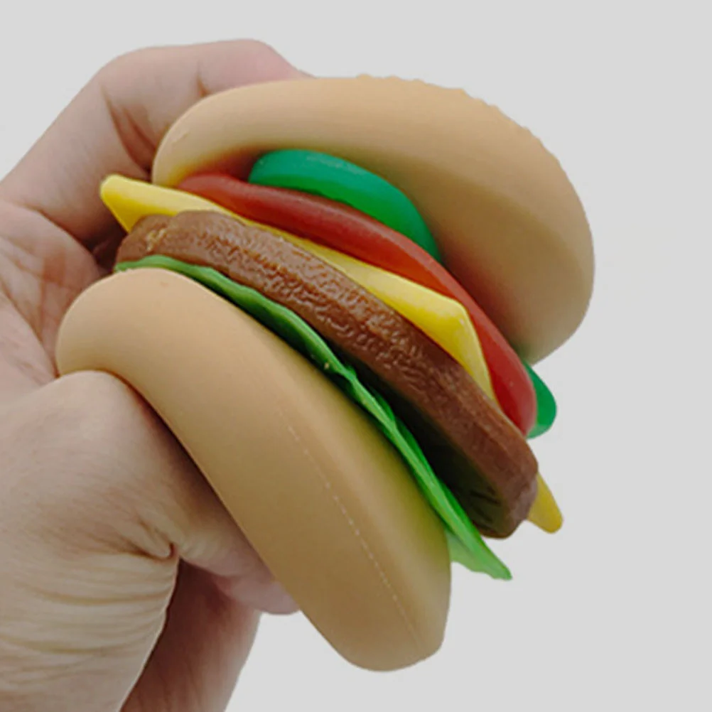 

Stretchy Hamburger Toy Hamburger Stretchy Squishy Squeeze Model Food Pretend Toy
