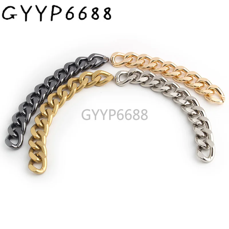

1-5 meters 5 mm thick 18 mm width Satin gold chains 5 colors purse accessories bag chains
