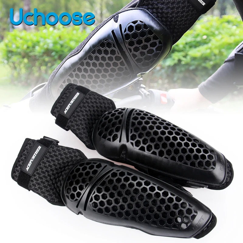 

Hot Motorcycle Riding Protective Gear Set Knee Pads Elbow Pad Antifall Shock Absorption Cooling Ventilation Flexible Lightweight