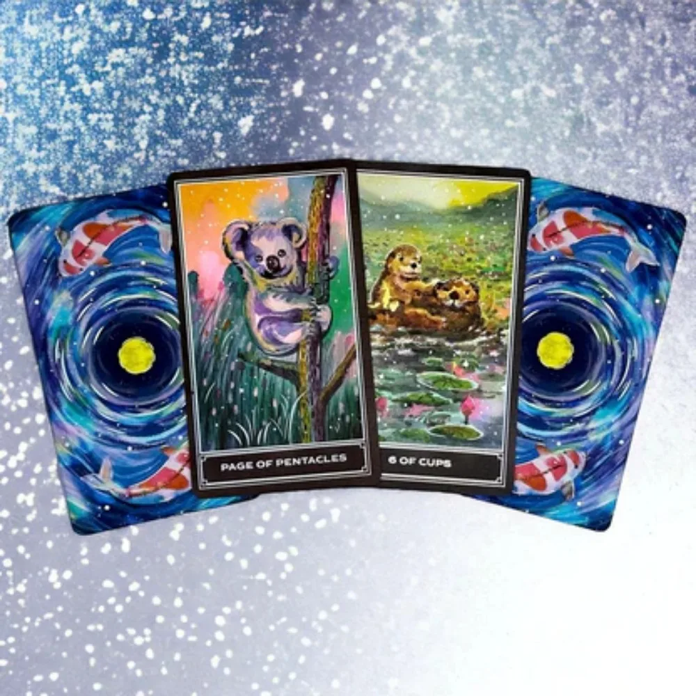 Очаровательные карты Таро земли 10 3*6 см-Карты животных 80 карт с полным