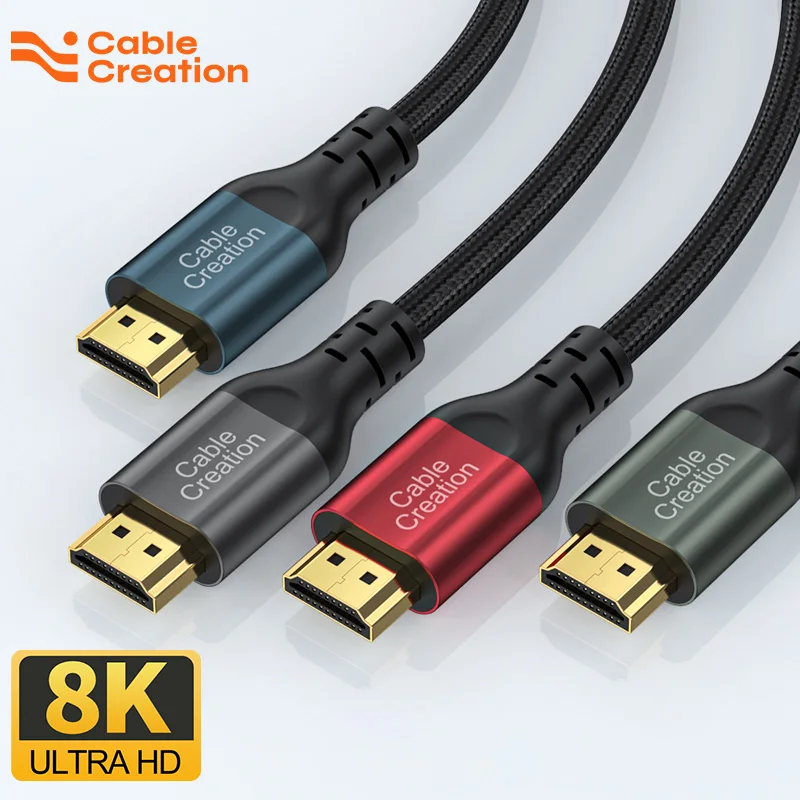 CableCreation 8K HDMI 2.1 Cable HDMI Certified for Xiaomi  Mi Box LG TV PS5 HUB 4K 120Hz 48Gbps eARC Dolby Vision HD Video Cable