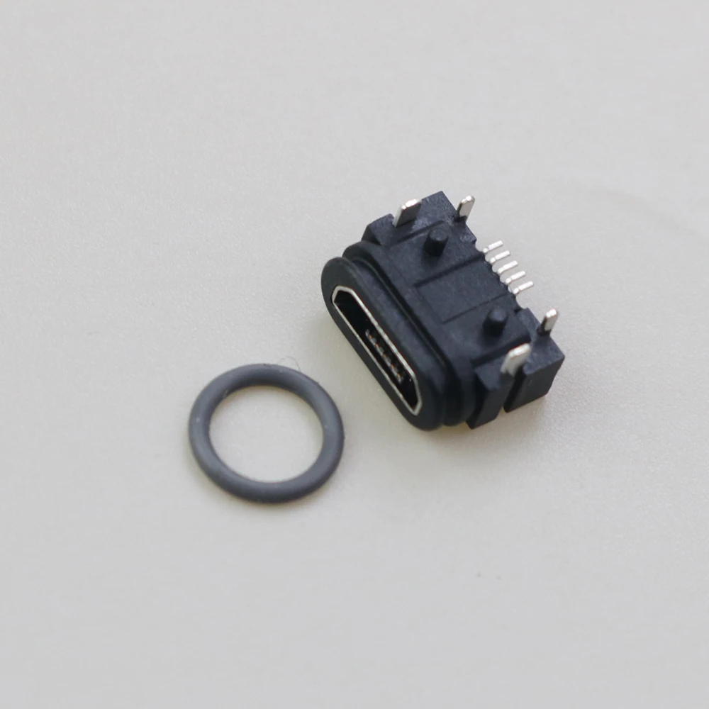 

1PCS Waterproof Power Plug Dock SMT DIP Female Micro USB Connector Type-C Charging Socket Port USB 2.0 Socket jack