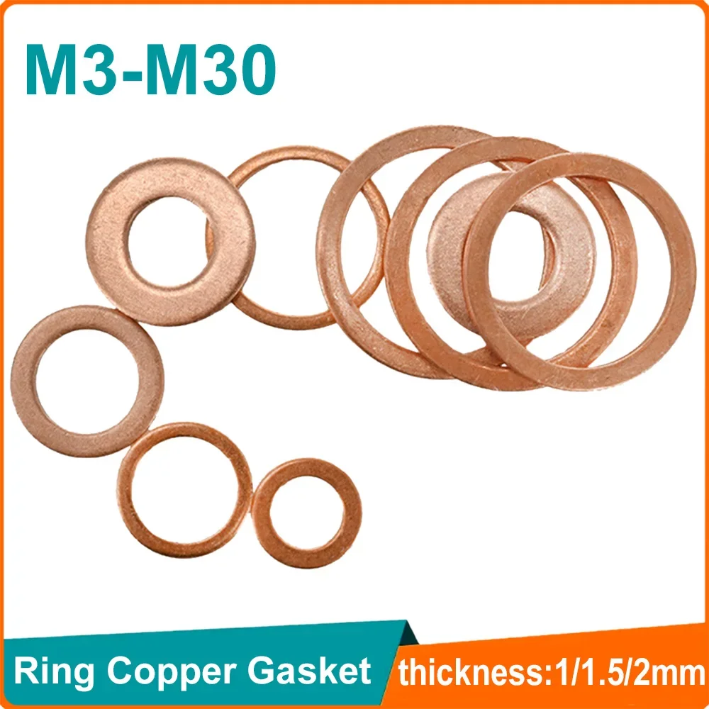 

Лодка красная латунь медь уплотнительная шайба плоское уплотнительное кольцо прокладка M3 M4 M5 M6 M8 M10 M12 M14 M16 M18 M20 M22 M24 M27 M30 DIN7603