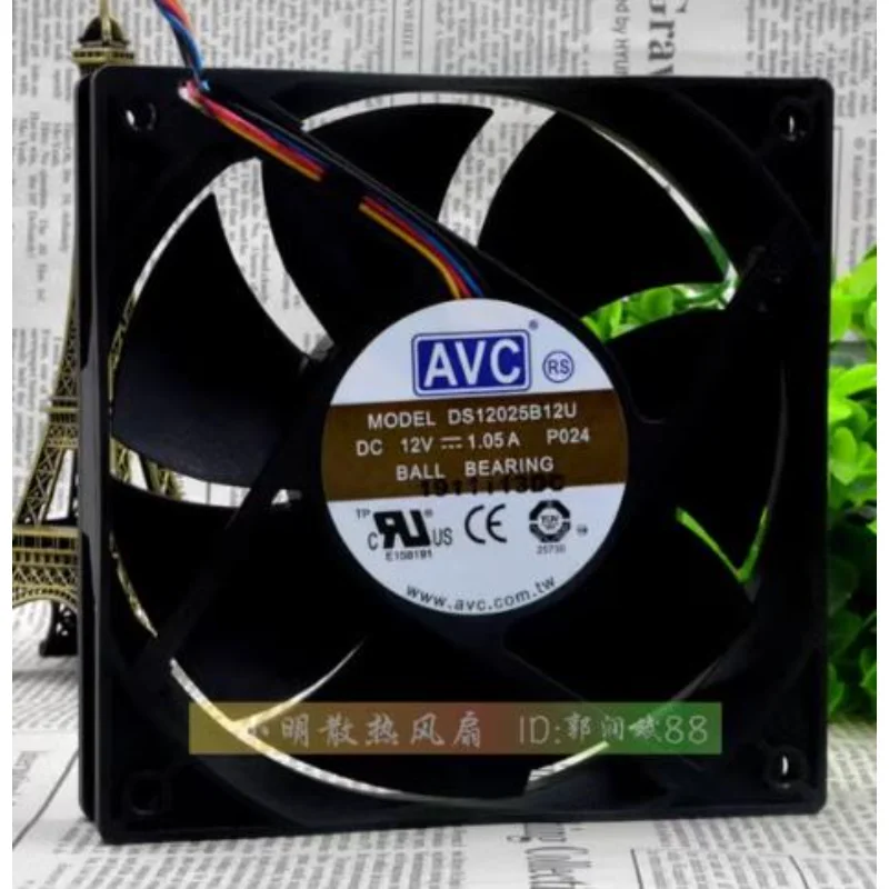 

Оригинальный вентилятор ЦП для AVC DS12025B12U, 12 см, 12025 дюйма, 12 В, а, 4-контактный, ШИМ, Интеллектуальный Вентилятор охлаждения с контролем скорости