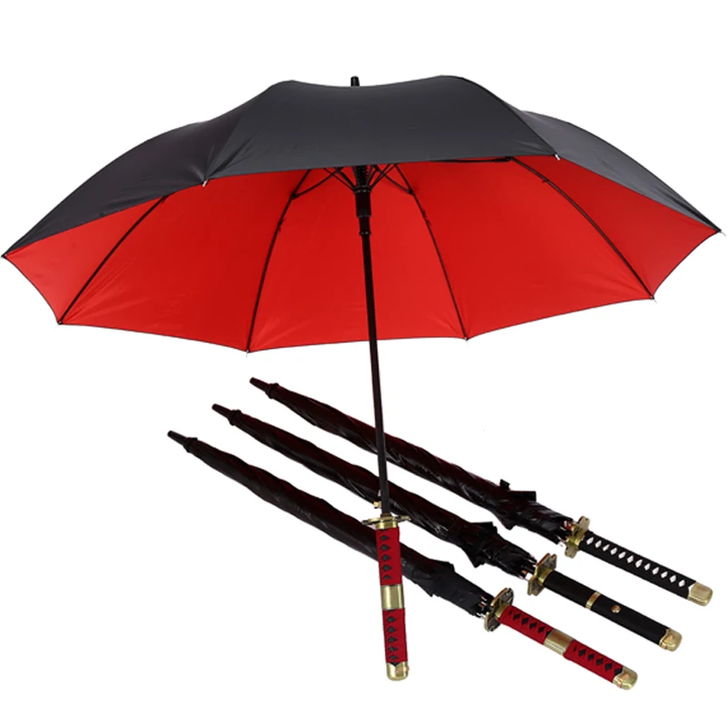 Defense Beach Samurai Umbrella Luxury Strong Shade One Person Umbrellas Automatic Long Handle Men'S Sonnenschirm Big Umbrella